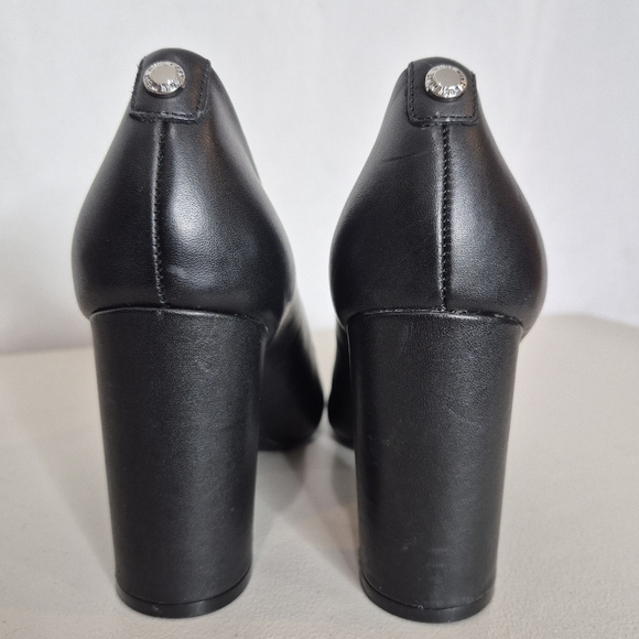 Nine West Astoria 9x9 NWOB Black Block Heel Pump Classic High Heels - Size 6 1/2 - Picture 5 of 13